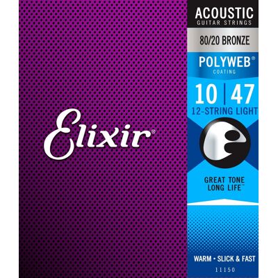 Elixir Polyweb 80/20 Bronze 12-String Light Elixir Polyweb 80/20 Bronze 12-String Light