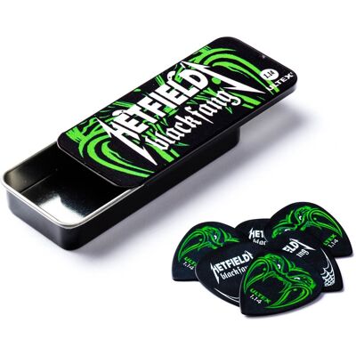 Dunlop Hetfield Black Fang 1.14 Pick Tin Dunlop Hetfield Black Fang 1.14 Pick Tin
