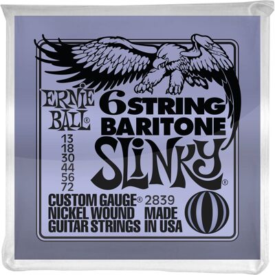 Ernie Ball 2839 Nickel Wound 6-String Baritone Slinky Ernie Ball 2839 Nickel Wound 6-String Baritone Slinky