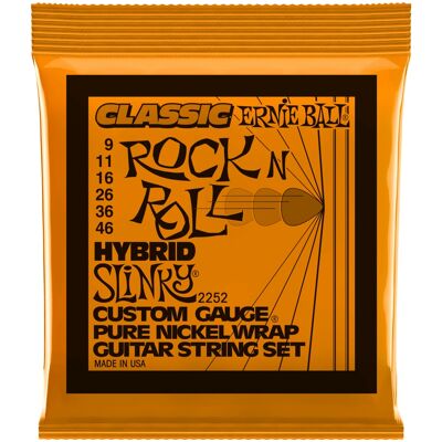 Ernie Ball 2252 Pure Nickel Hybrid Slinky Ernie Ball 2252 Pure Nickel Hybrid Slinky