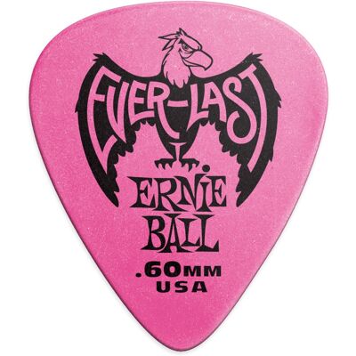 Ernie Ball Everlast Picks 0.60 Pink Ernie Ball Everlast Picks 0.60 Pink