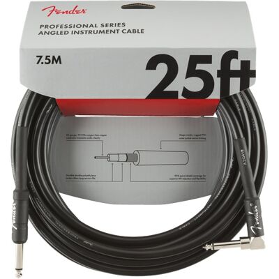 Fender Professional Series 25' Instrument Cable Angled Fender Professional Series 25' Instrument Cable Angled