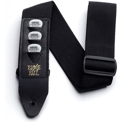 Ernie Ball Pickholder Strap Black Ernie Ball Pickholder Strap Black