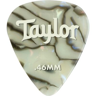 Taylor Celluloid Picks 0.46 Abalone Taylor Celluloid Picks 0.46 Abalone