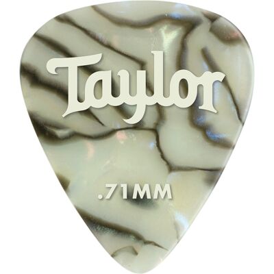 Taylor Celluloid Picks 0.71 Abalone Taylor Celluloid Picks 0.71 Abalone