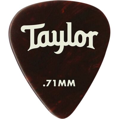 Taylor Celluloid Picks 0.71 Tortoise Shell Taylor Celluloid Picks 0.71 Tortoise Shell