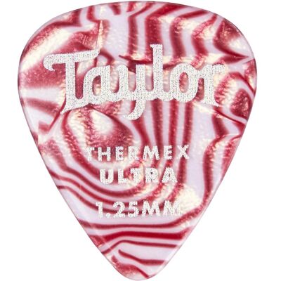 Taylor Premium Darktone Thermex Ultra Picks 351 Ruby Swirl 1.25 Taylor Premium Darktone Thermex Ultra Picks 351 Ruby Swirl 1.25