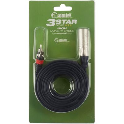 Adam Hall Egyedi 3m hangfal XLR 2 RCA kábel Adam Hall Egyedi 3m hangfal XLR 2 RCA kábel