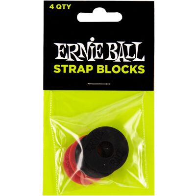 Ernie Ball Strap Blocks Red & Black Ernie Ball Strap Blocks Red & Black