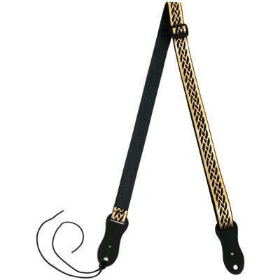 Flight S47 Black Gold Nubuck Ukulele Strap Flight S47 Black Gold Nubuck Ukulele Strap
