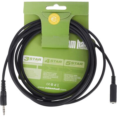 Adam Hall Cables 3 Star BYW 0300 - 3 m hosszú sztereo hosszabbító kábel Adam Hall Cables 3 Star BYW 0300 - 3 m hosszú sztereo hosszabbító kábel