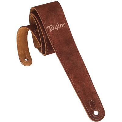 Taylor Chocolate Suede Logo Guitar Strap Taylor Chocolate Suede Logo Guitar Strap