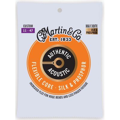 Martin Authentic Acoustic Flexible Core Silk & Phosphor Custom Martin Authentic Acoustic Flexible Core Silk & Phosphor Custom