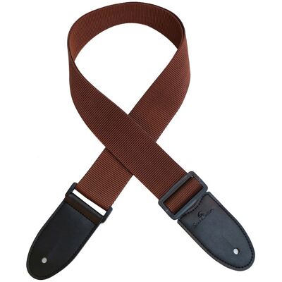 Soundsation Poly Guitar Strap Brown Soundsation Poly Guitar Strap Brown