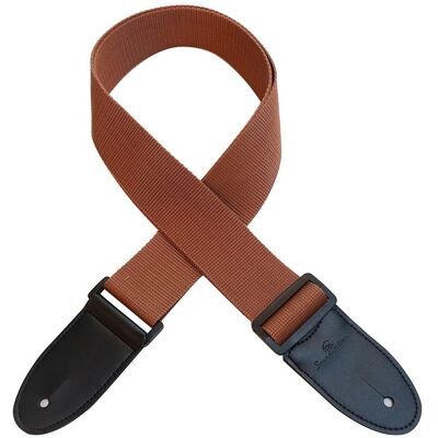 Soundsation Poly Guitar Strap Light Brown Soundsation Poly Guitar Strap Light Brown