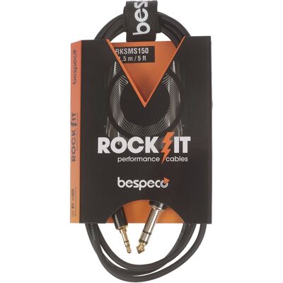 Bespeco ROCKIT Stereo Cable Jack 3,5 TRS - Jack TRS 1,5 m Bespeco ROCKIT Stereo Cable Jack 3,5 TRS - Jack TRS 1,5 m