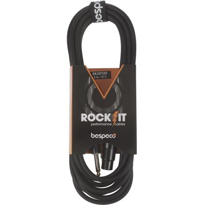Bespeco ROCKIT Microphone Cable Jack - XLR F 5 m Bespeco ROCKIT Microphone Cable Jack - XLR F 5 m