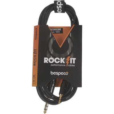 Bespeco ROCKIT Stereo Cable Jack 3,5 TRS - Jack TRS 3 m Bespeco ROCKIT Stereo Cable Jack 3,5 TRS - Jack TRS 3 m