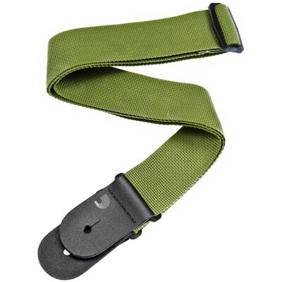 D'Addario Polypropylene Guitar Strap Green D'Addario Polypropylene Guitar Strap Green