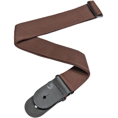 D'Addario Polypropylene Guitar Strap Brown D'Addario Polypropylene Guitar Strap Brown