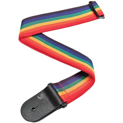 D'Addario Polypropylene Guitar Strap Rainbow D'Addario Polypropylene Guitar Strap Rainbow