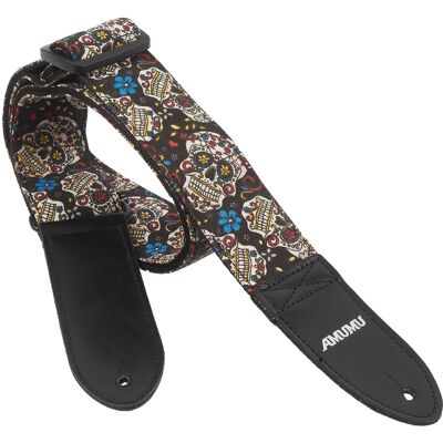 Amumu Sugar Skull Multi-Color Denim Strap Amumu Sugar Skull Multi-Color Denim Strap