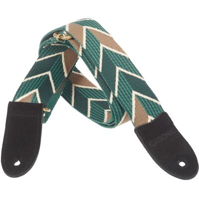 Cascha CUS-JW2 Ukulele Strap Jacquard - Ethnic Green Cascha CUS-JW2 Ukulele Strap Jacquard - Ethnic Green