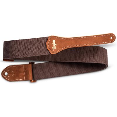 Taylor GS Mini Cotton Strap Amber Buckle Chocolate Brown Taylor GS Mini Cotton Strap Amber Buckle Chocolate Brown