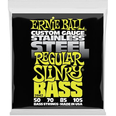 Ernie Ball 2842 Regular Slinky Stainless Steel Electric Bass 50-105 Ernie Ball 2842 Regular Slinky Stainless Steel Electric Bass 50-105