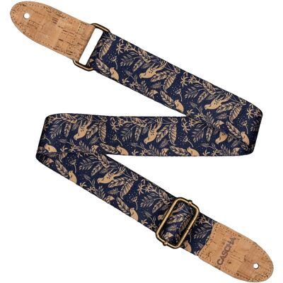 Cascha CUS-VC2 Ukulele Strap Vegan Cork Midnight Birds Cascha CUS-VC2 Ukulele Strap Vegan Cork Midnight Birds