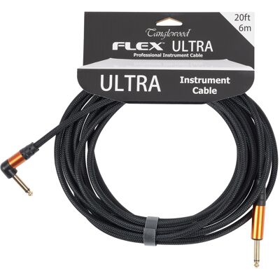 Tanglewood Flex Ultra Cable Carbon Black 6 m Angled Tanglewood Flex Ultra Cable Carbon Black 6 m Angled