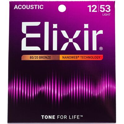 Elixir Nanoweb 80/20 Bronze Light Elixir Nanoweb 80/20 Bronze Light