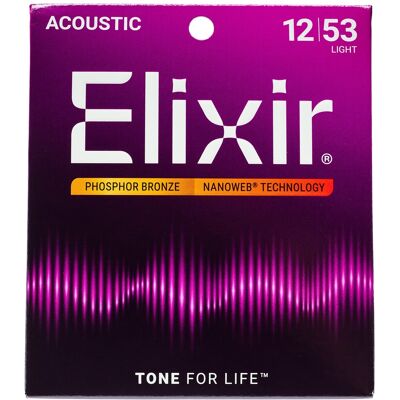 Elixir Nanoweb Phosphor Bronze Light Elixir Nanoweb Phosphor Bronze Light