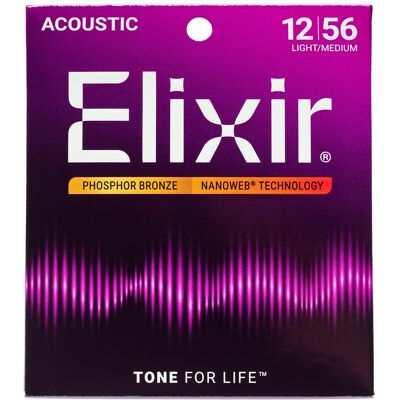 Elixir Nanoweb Phosphor Bronze Light-Medium Elixir Nanoweb Phosphor Bronze Light-Medium