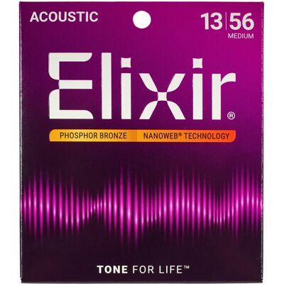 Elixir Nanoweb Phosphor Bronze Medium Elixir Nanoweb Phosphor Bronze Medium