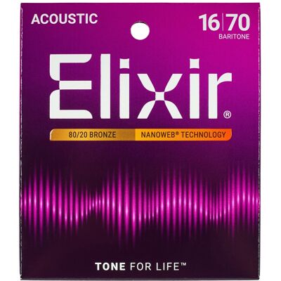 Elixir Nanoweb 80/20 Bronze Baritone Elixir Nanoweb 80/20 Bronze Baritone