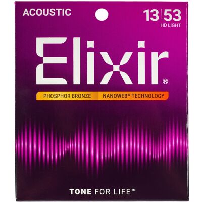 Elixir Nanoweb Phosphor Bronze HD Light Elixir Nanoweb Phosphor Bronze HD Light