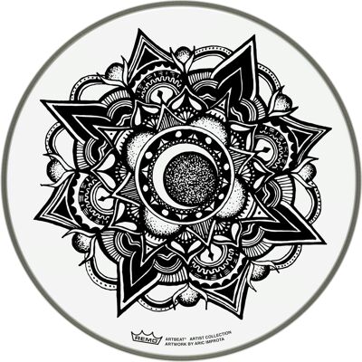 Remo 14" ARTBEAT Artist Collection Drumhead Aric Improta Nocturnal Blo Remo 14" ARTBEAT Artist Collection Drumhead Aric Improta Nocturnal Blo