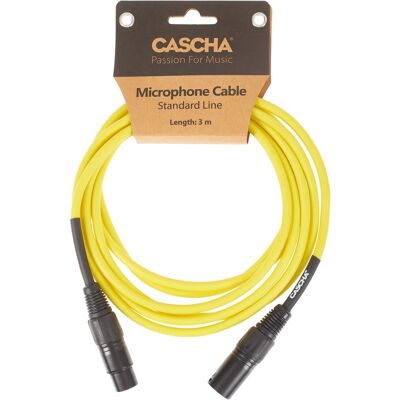 Cascha Standard Line Mic Cable Yellow 3m Cascha Standard Line Mic Cable Yellow 3m