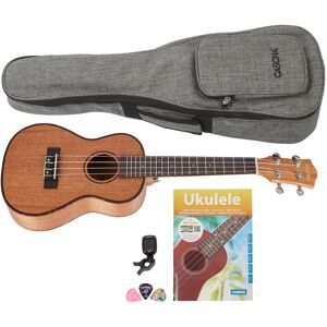 Cascha HH 2036 Concert Mahogany Ukulele Bundle Cascha HH 2036 Concert Mahogany Ukulele Bundle