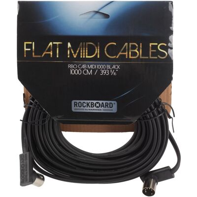 Rockboard Flat MIDI Cable Black 1000 cm Rockboard Flat MIDI Cable Black 1000 cm