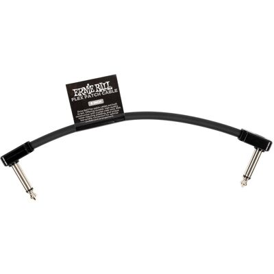 Ernie Ball Flex Patch Cable 6" Black Ernie Ball Flex Patch Cable 6" Black