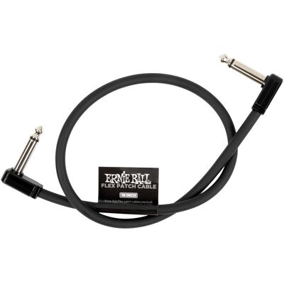 Ernie Ball Flex Patch Cable 18" Black Ernie Ball Flex Patch Cable 18" Black