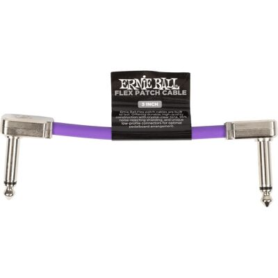 Ernie Ball Flex Patch Cable 3" Purple Ernie Ball Flex Patch Cable 3" Purple