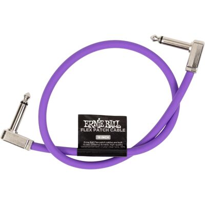 Ernie Ball Flex Patch Cable 18" Purple Ernie Ball Flex Patch Cable 18" Purple
