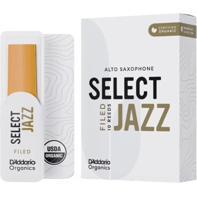 D'Addario Organic Select Jazz Filed Alto Saxophone 2 Medium D'Addario Organic Select Jazz Filed Alto Saxophone 2 Medium
