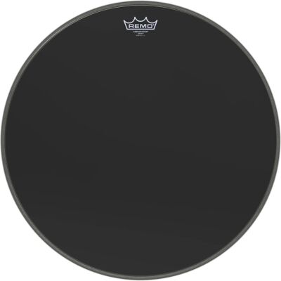 Remo 20" Ambassador Ebony CH Remo 20" Ambassador Ebony CH