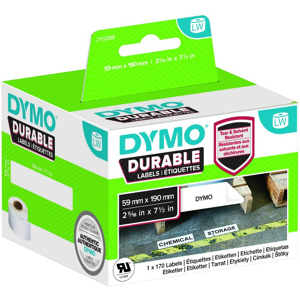 Dymo LW-Kunststoff-Etiketten 59x190mm 170 St weiß permanent (2112288)