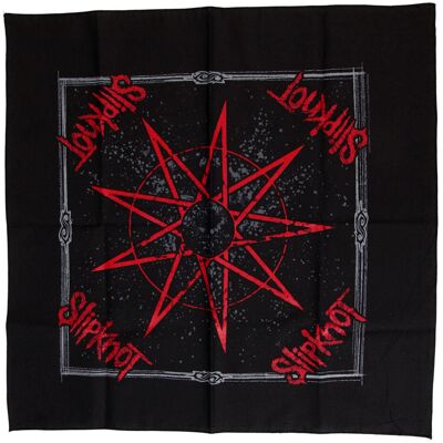kendő Slipknot - nine Hegyes Star - RAZAMATAZ - B042 kendő Slipknot - nine Hegyes Star - RAZAMATAZ - B042
