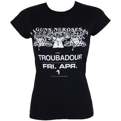 Női Guns N' Roses Póló - Troubadour Flyer - Póló Női Guns N' Roses Póló - Troubadour Flyer - Póló